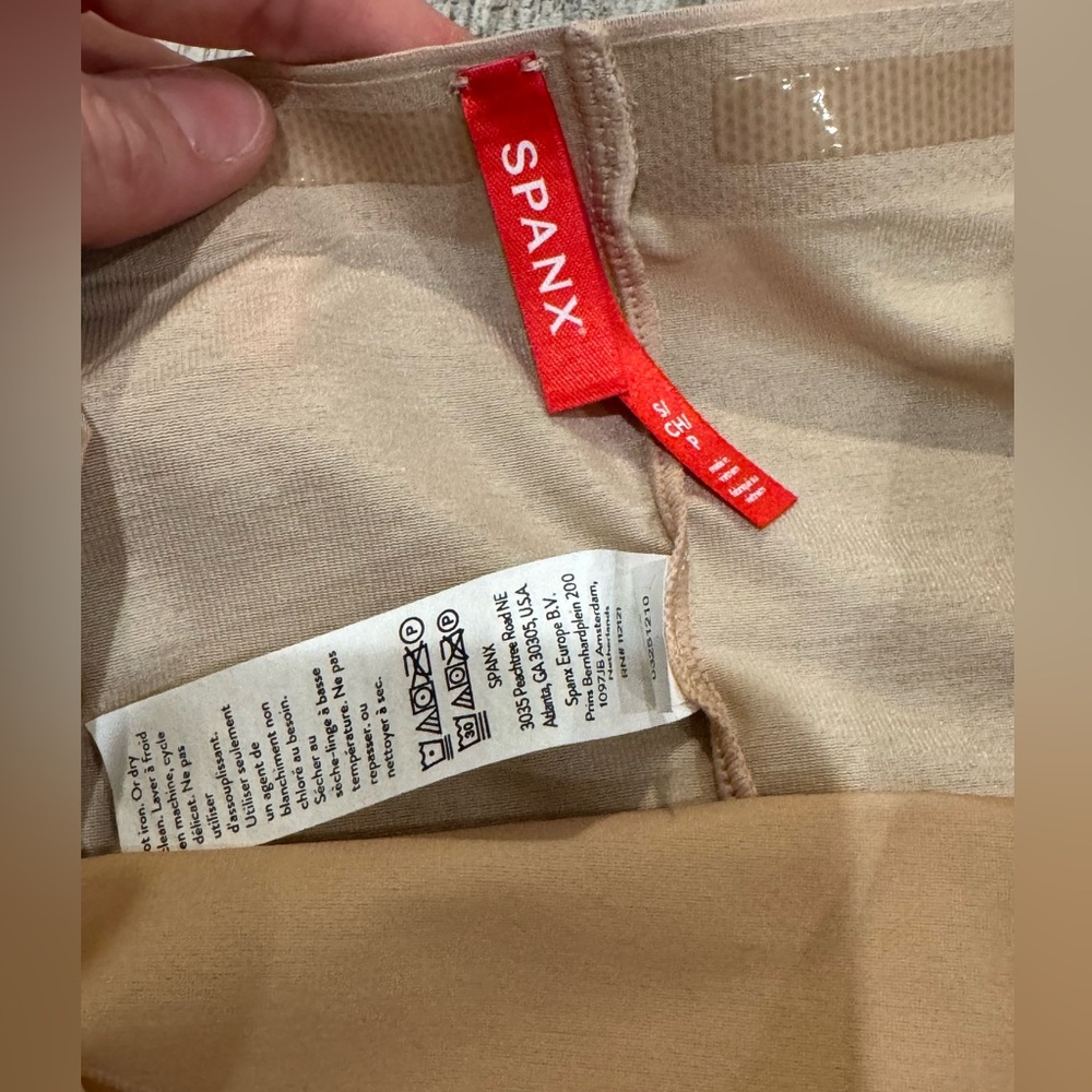 NWOT SPANX nude Thinstincts 2.0 High-Waist Shaping Thong - Picture 5 of 7